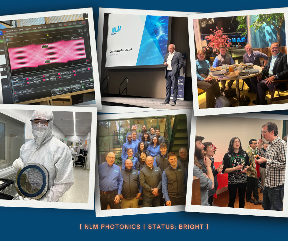 Text: NLM Photonics Status: Bright A collection of photos of the NLM team throughout the year and some of our science too.