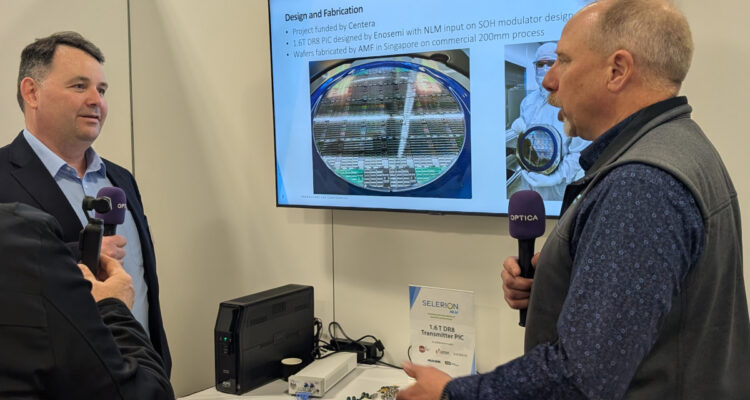 Jon Pugh from Optica interviews NLM CEO Brad Booth at OFC 2025