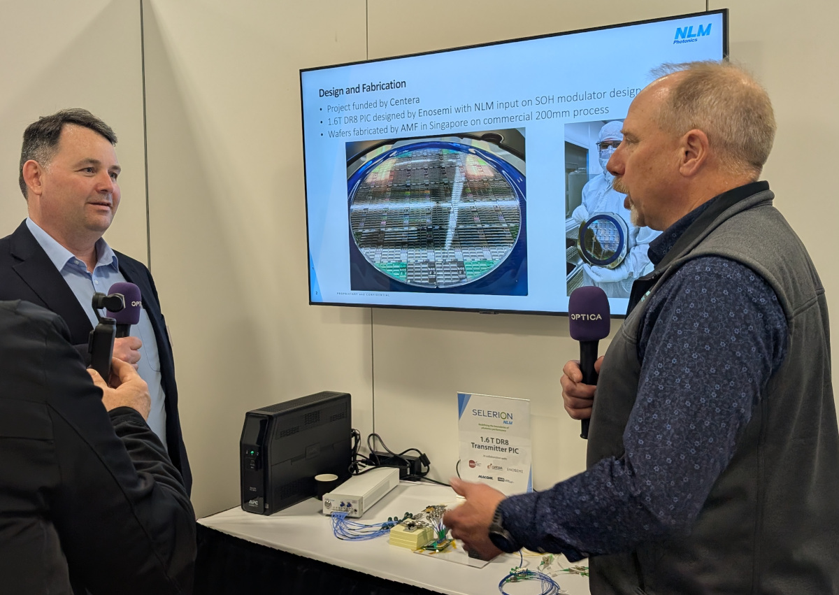 Jon Pugh from Optica interviews NLM CEO Brad Booth at OFC 2025